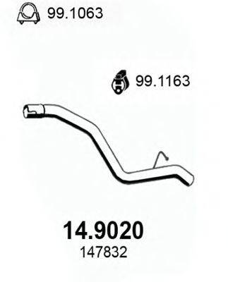 14.9020 ASSO Exhaust Pipe