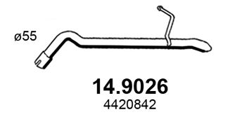 14.9026 ASSO Exhaust System Exhaust Pipe