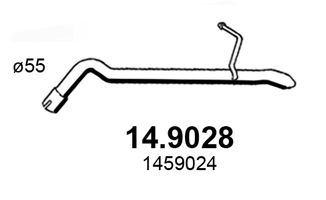 14.9028 ASSO Exhaust System Exhaust Pipe