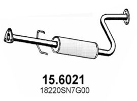15.6021 ASSO Exhaust System Middle Silencer