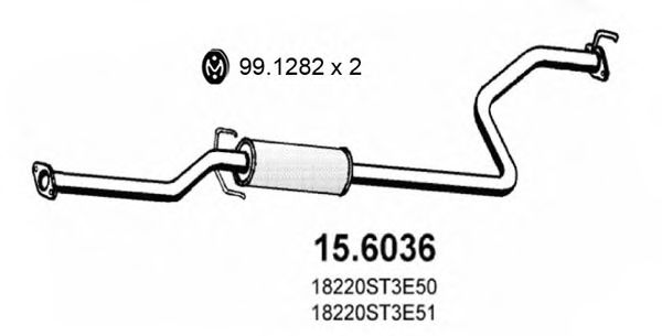 15.6036 ASSO Mounting Kit, exhaust system