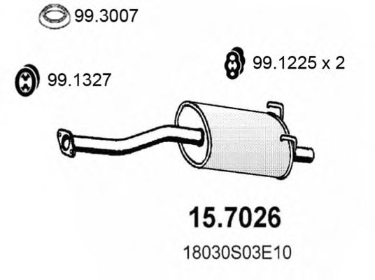 15.7026 ASSO Belt Pulley, crankshaft