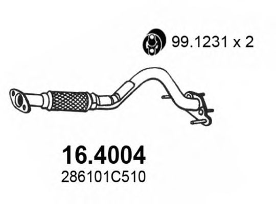 16.4004 ASSO Exhaust Pipe