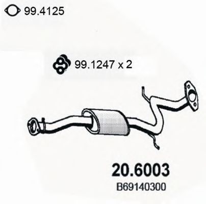 20.6003 ASSO Repair Kit, brake caliper