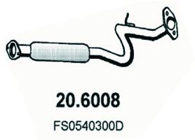 20.6008 ASSO Exhaust System Middle Silencer