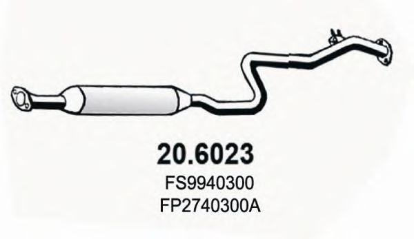 20.6023 ASSO Exhaust Pipe