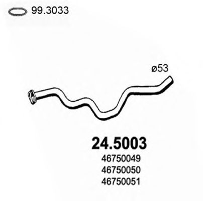 24.5003 ASSO Exhaust Pipe