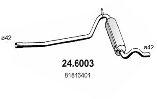 24.6003 ASSO Middle Silencer