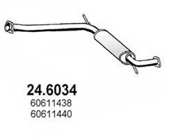 24.6034 ASSO Exhaust System Middle Silencer