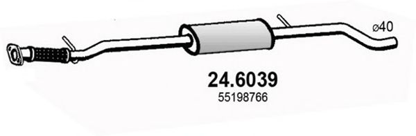 24.6039 ASSO Middle Silencer