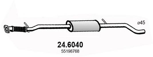 24.6040 ASSO Cylinder Head Gasket Set, cylinder head