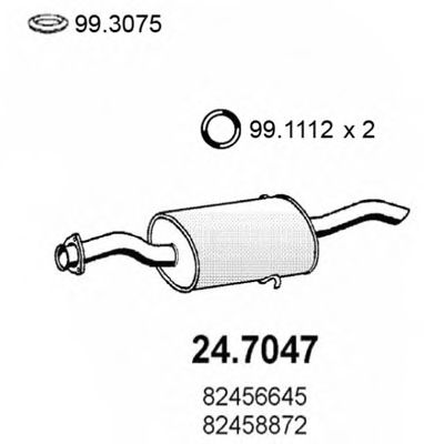 24.7047 ASSO Exhaust System End Silencer