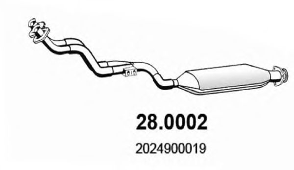 28.0002 ASSO Front Silencer