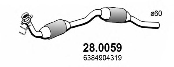 28.0059 ASSO Ременный привод Паразитный / Ведущий ролик, зубчатый ремень