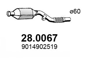 28.0067 ASSO Brake System Warning Contact, brake pad wear