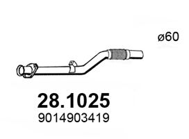 28.1025 ASSO Exhaust System Exhaust Pipe