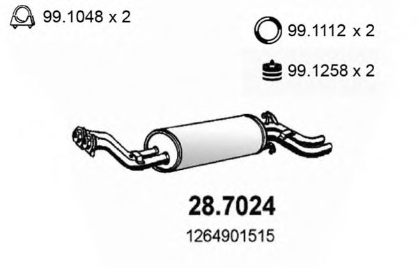 28.7024 ASSO Vibration Damper, v-ribbed belt