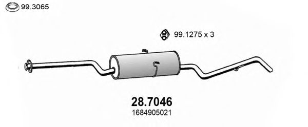 28.7046 ASSO Exhaust System End Silencer
