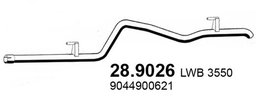 28.9026 ASSO Exhaust Pipe