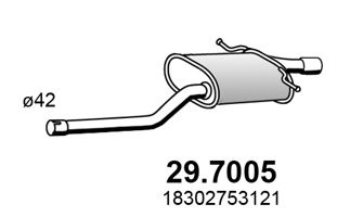 29.7005 ASSO Exhaust System End Silencer
