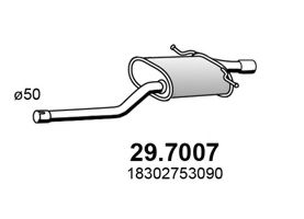 29.7007 ASSO Exhaust System End Silencer