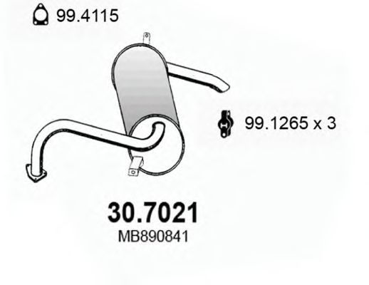 30.7021 ASSO Bremsanlage Hauptbremszylinder
