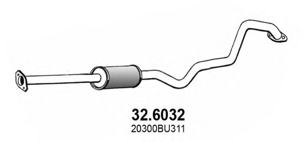 32.6032 ASSO Exhaust System Middle Silencer
