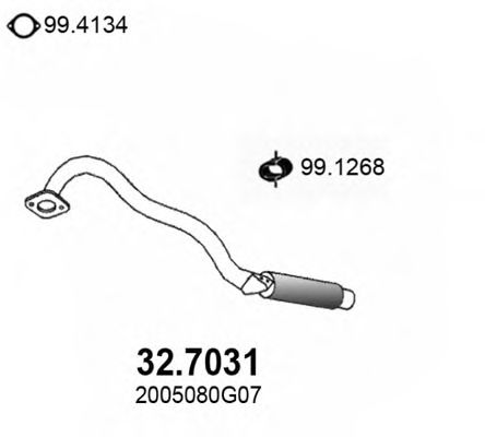 32.7031 ASSO Mounting Kit, exhaust system