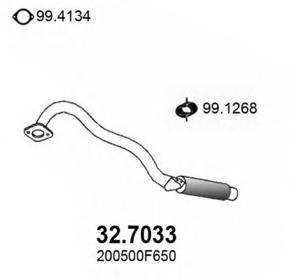 32.7033 ASSO Exhaust System Exhaust Pipe