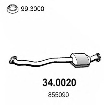 34.0020 ASSO Cable, parking brake