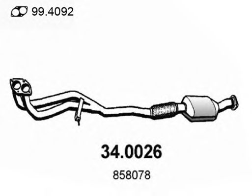 34.0026 ASSO Clutch Master Cylinder, clutch