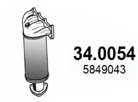 34.0054 ASSO Central Slave Cylinder, clutch