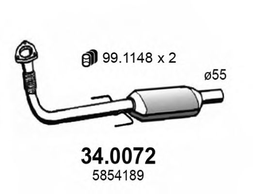 34.0072 ASSO Catalytic Converter