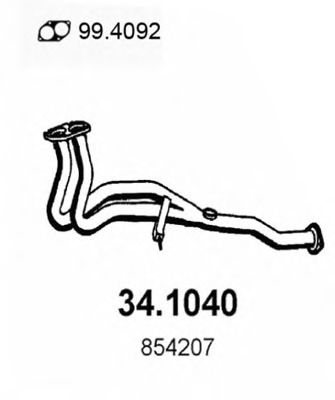 34.1040 ASSO Brake System Cable, parking brake
