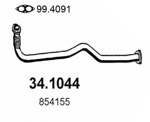 34.1044 ASSO Exhaust Pipe