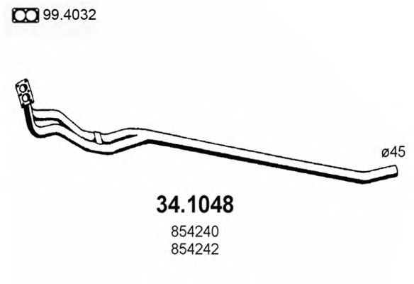 34.1048 ASSO Exhaust Pipe