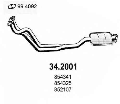 34.2001 ASSO Front Silencer