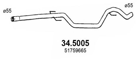 34.5005 ASSO Exhaust Pipe