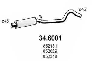 34.6001 ASSO Front Silencer