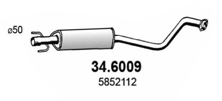 34.6009 ASSO Middle Silencer