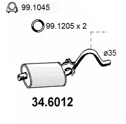 34.6012 ASSO Dust Cover Kit, shock absorber