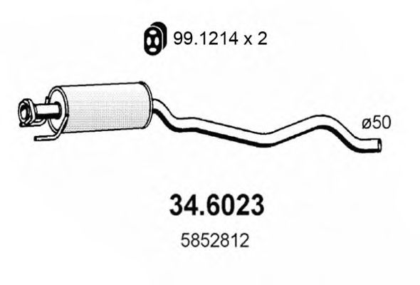 34.6023 ASSO Front Silencer