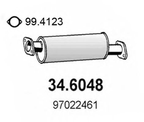 34.6048 ASSO Middle Silencer
