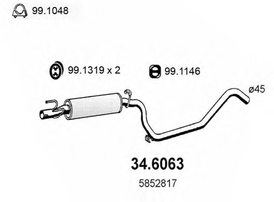 34.6063 ASSO Ignition Cable Kit