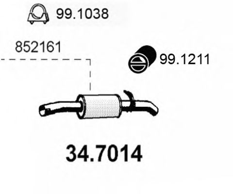 34.7014 ASSO Fuel Supply System Fuel Pump