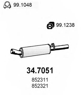 34.7051 ASSO Fuel Supply System Fuel Pump