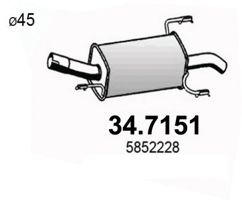 34.7151 ASSO Exhaust System End Silencer
