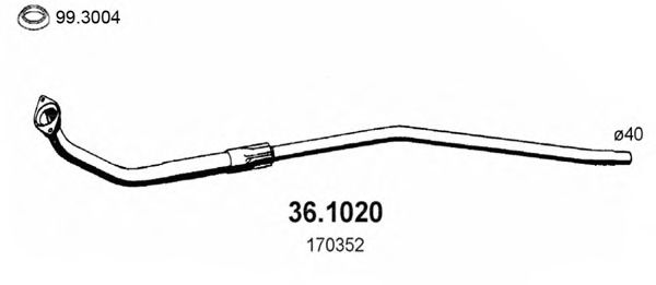 36.1020 ASSO Exhaust Pipe