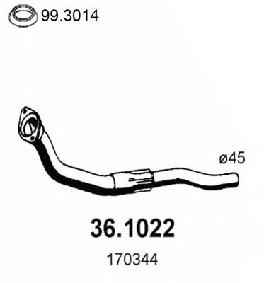 36.1022 ASSO Exhaust Pipe