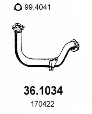 36.1034 ASSO Exhaust Pipe